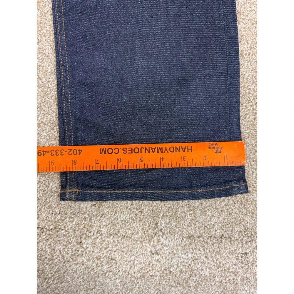 Banana Republic Mens Straight Leg Dark Indigo Wash Stretch‎ Jeans 34W 30L 34x30
